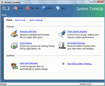 Acelogix System TuneUp 綠色版 v2.2 計算機網絡應用的優化利器